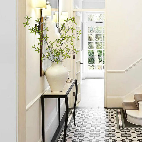 Ramas artificiales Myrtus communis para decoración elegante y permanente.