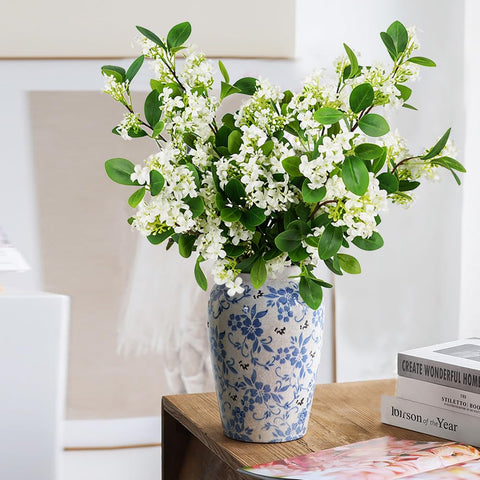 Melorca&Guilla ramas verdes para jarrón 32 pulgadas, decoración versátil para hogar.