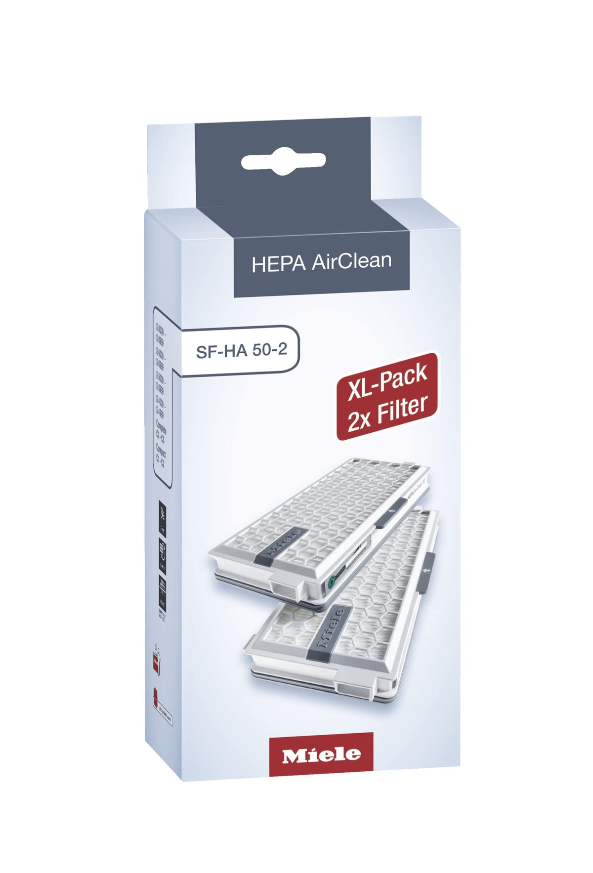 Filtro HEPA SF HA-50 de Miele para aire más limpio en casa.
