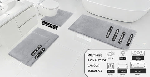 MINIDEAR alfombra de baño absorbente que mantiene el suelo limpio.