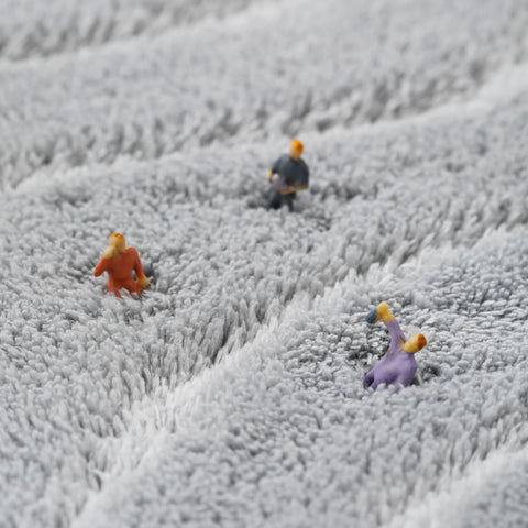 MINIDEAR alfombra decorativa gris claro para cualquier espacio.