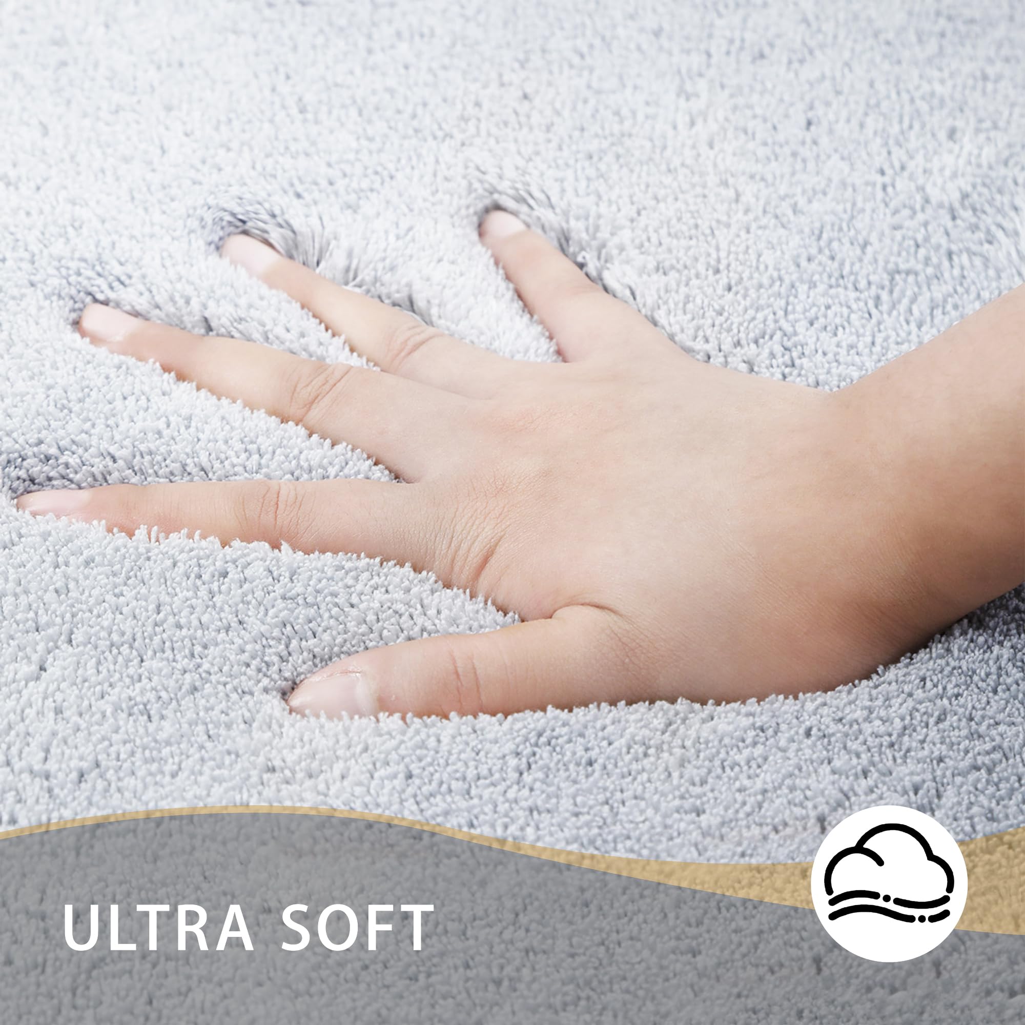 MINIDEAR alfombra de baño con espuma de memoria para soporte suave.