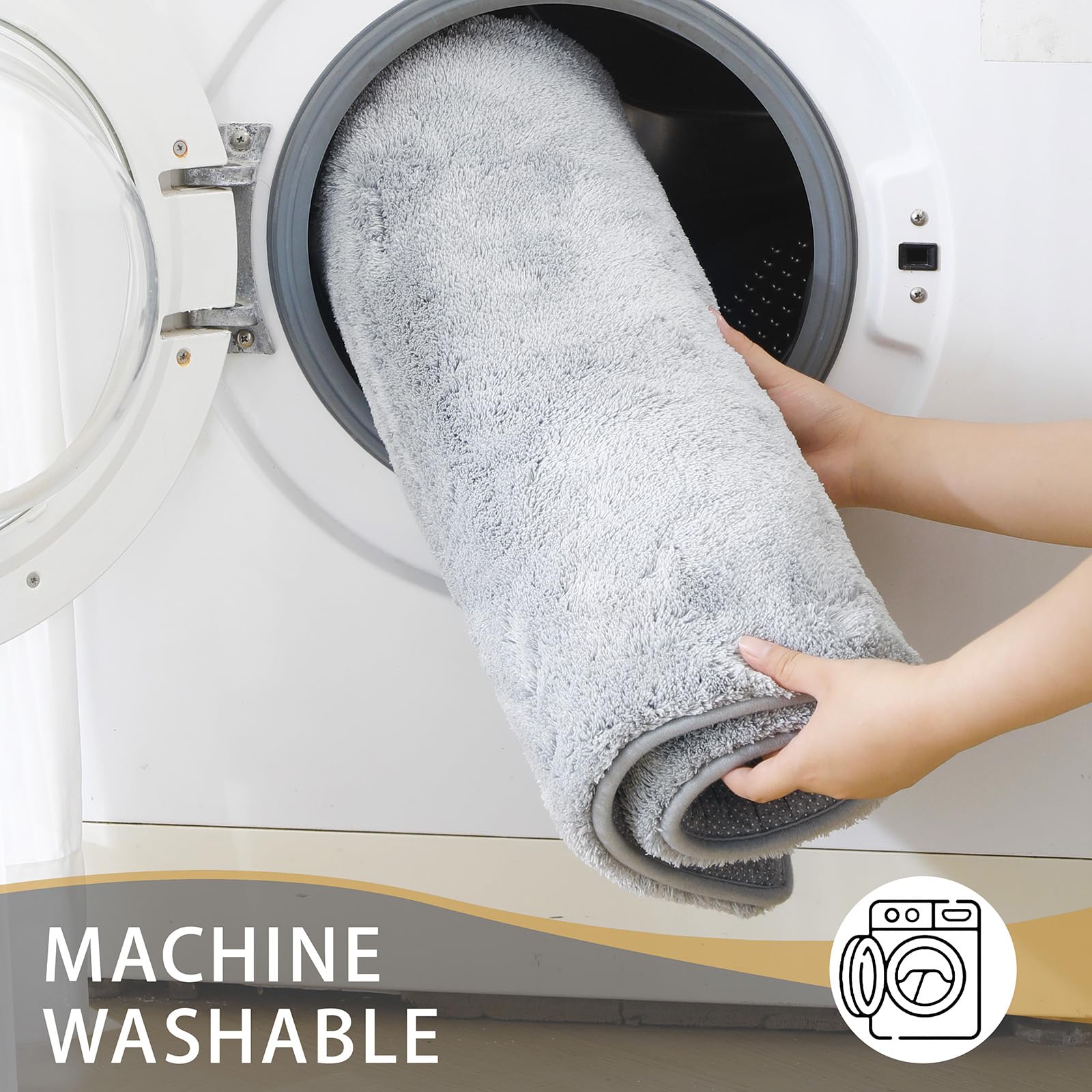 MINIDEAR alfombra de baño de secado rápido para pies secos.