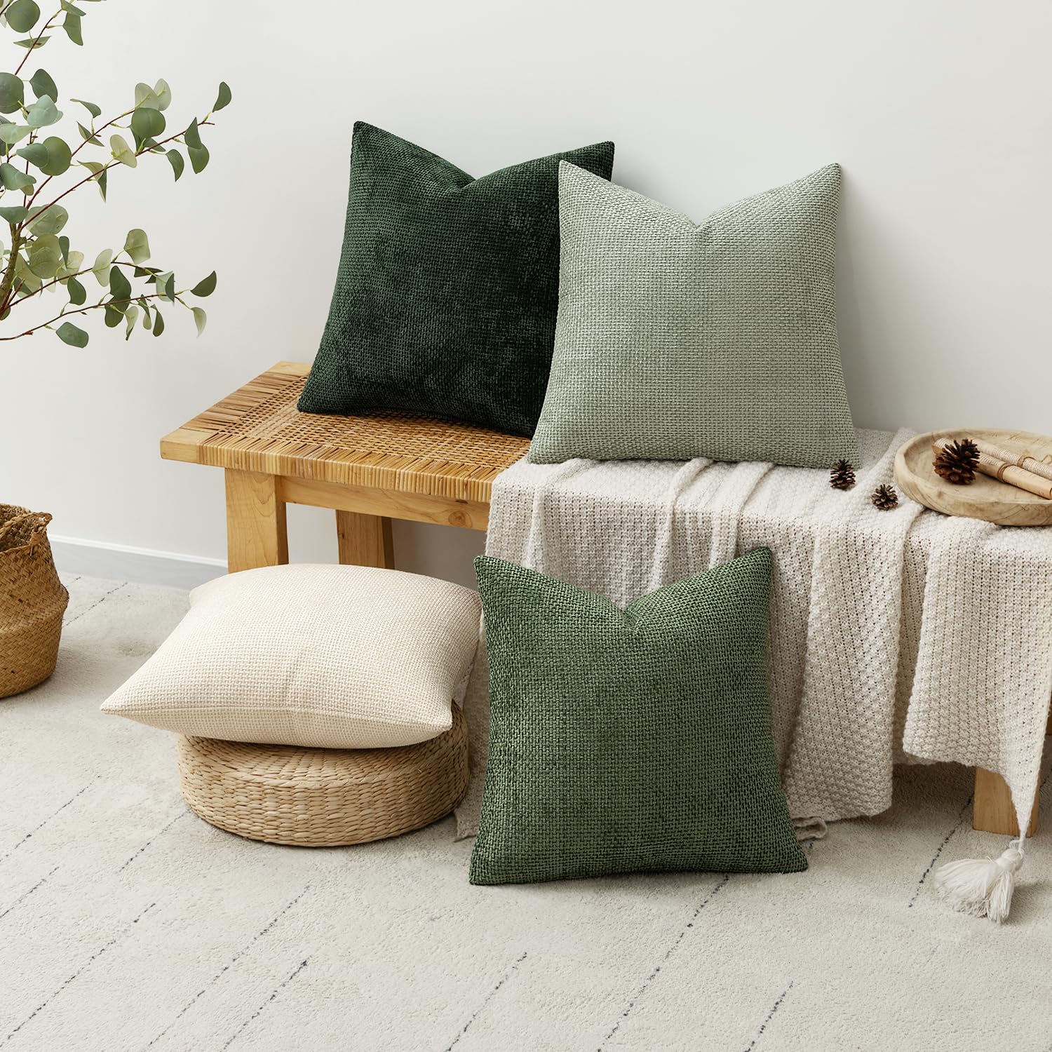 Funda MIULEE en salón: transforma rápidamente la decoración del espacio.