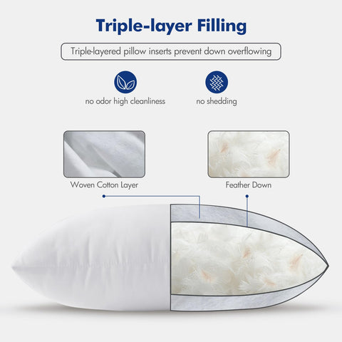 MIULEE cojin lleno 20x20 empaquetado al vacío, se infla fácil tras abrir.