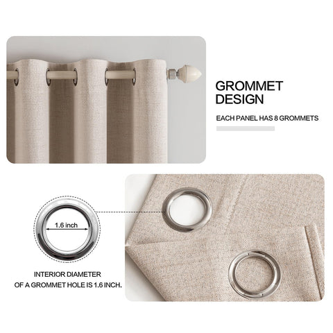 Cortinas MIULEE ofrecen aislamiento térmico para conservar temperatura todo el año.