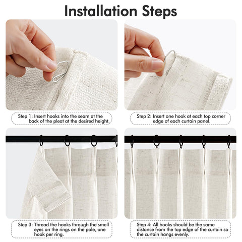 Anillos y clips MIULEE para instalación rápida y ordenada