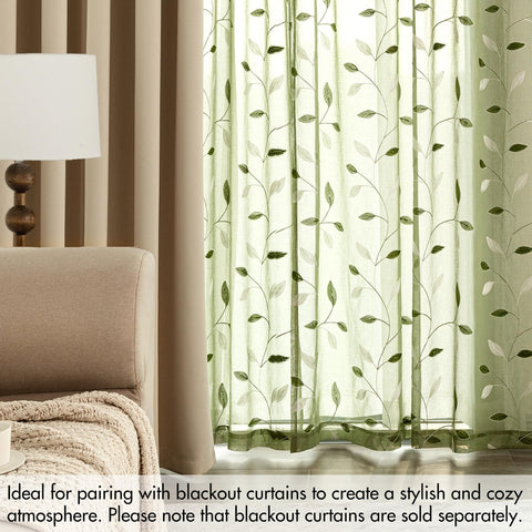 Cortinas MIULEE cuidado fácil: lavado a máquina y planchado ligero