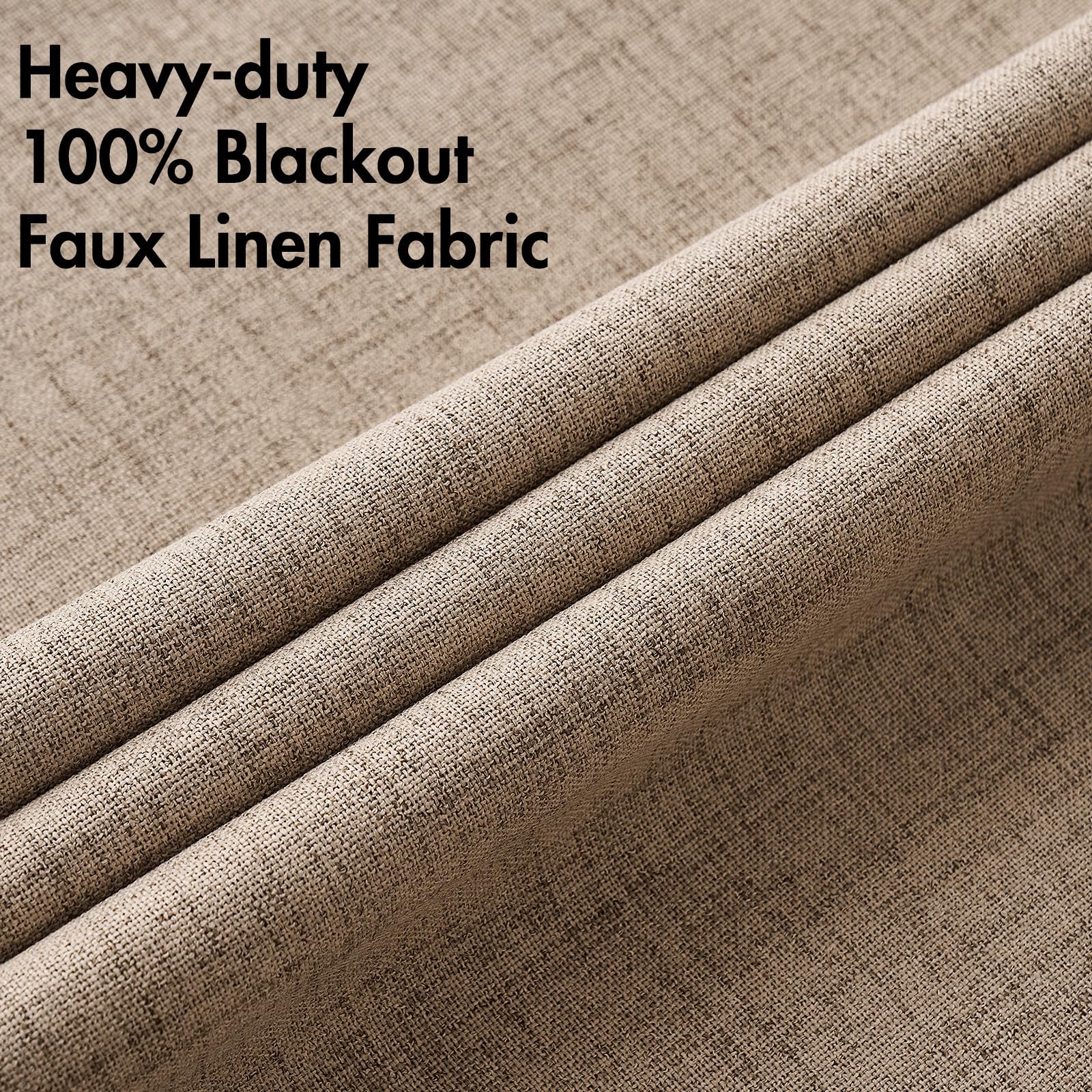 Cuidado sencillo: cortinas MIULEE de lino sintético, limpieza rápida.