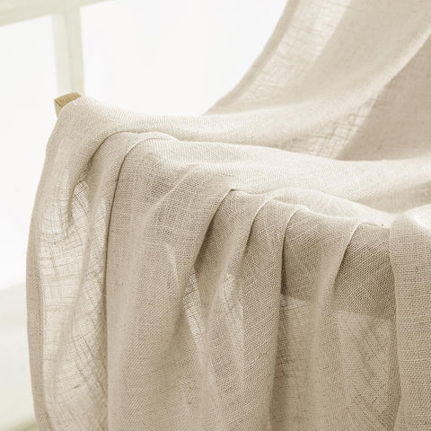 MIULEE cortinas con bolsillo para varilla facilita instalación rápida