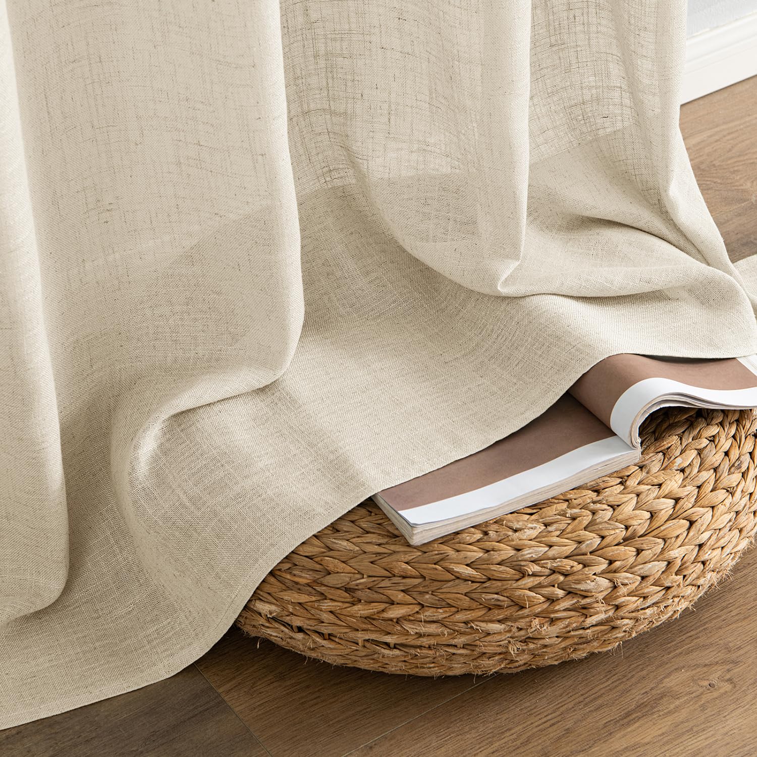 Cortinas MIULEE para difuminar la luz ambiente relajante