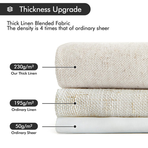 MIULEE cortinas con montaje de pestaña trasera y bolsillo para varilla.