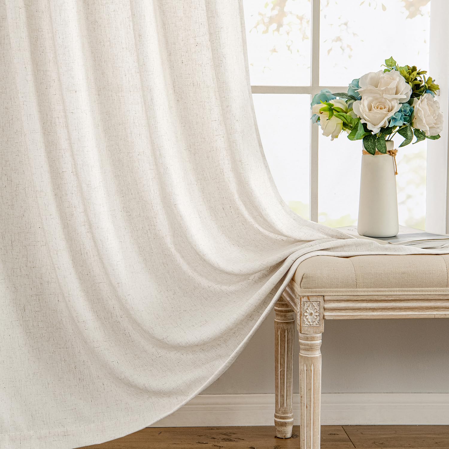 MIULEE cortinas ofrecen privacidad sin bloquear la luz natural.