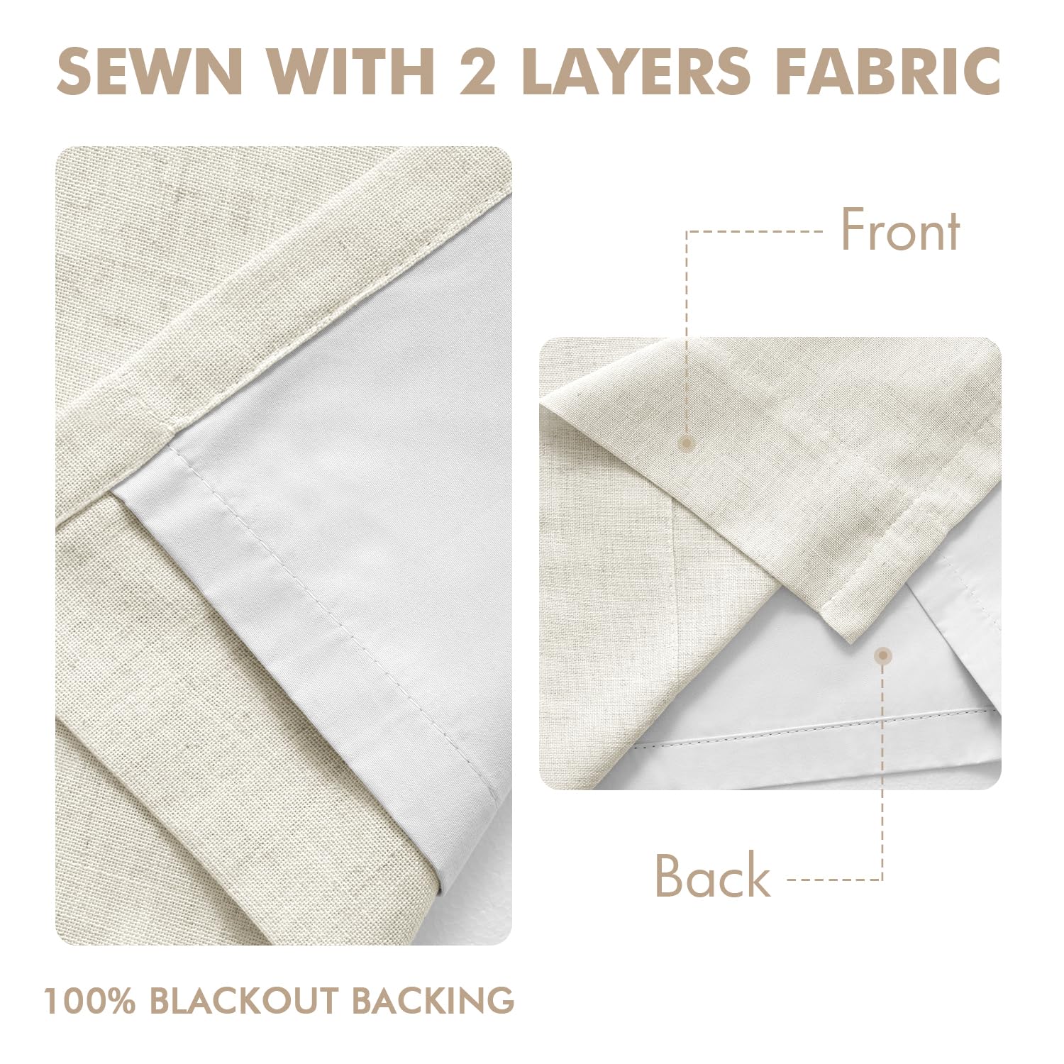 Ganchos y clips MIULEE incluidos para instalación flexible.