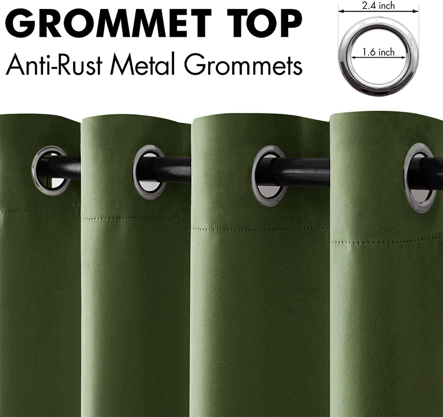 Montaje sencillo de las cortinas MIULEE en sala de estar