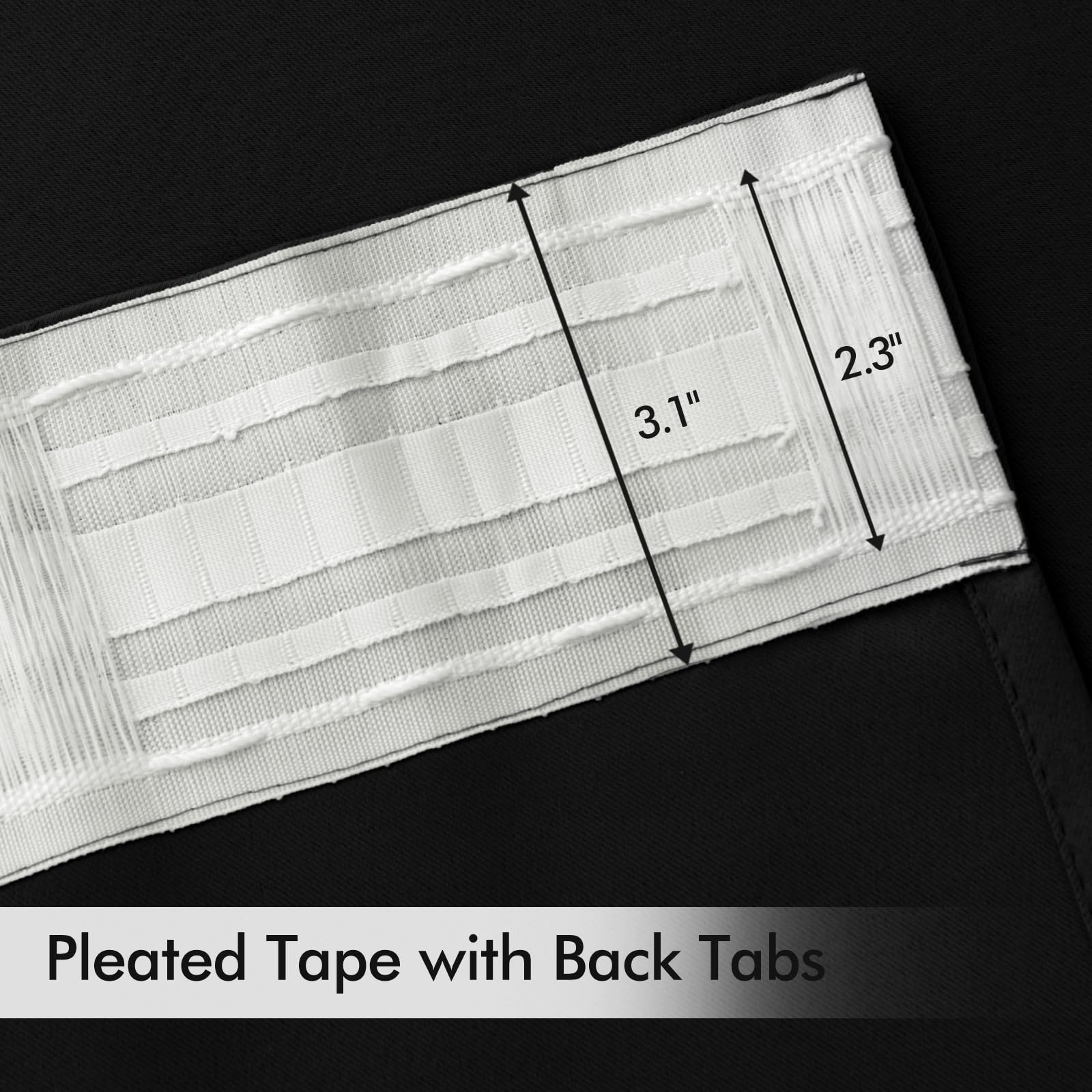 Cortinas MIULEE con pliegue visible para un aspecto elegante