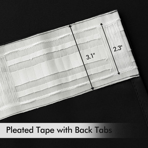 Cortinas MIULEE con pliegue visible para un aspecto elegante