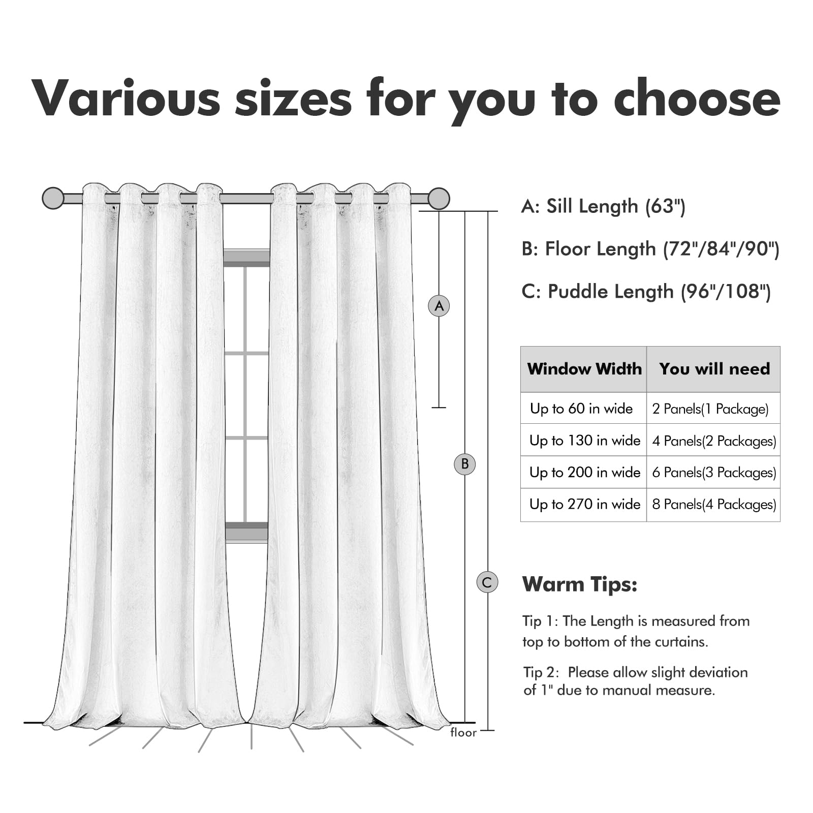 Dormitorio con cortinas MIULEE beige, privacidad y confort.