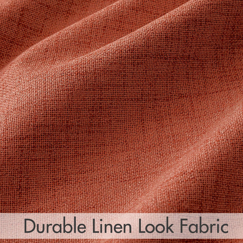 MIULEE Cortinas Terracotta estilo retro elegante para decoración de sala