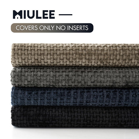 Funda MIULEE 18x18 fácil de cuidar, lavado en frío recomendado.