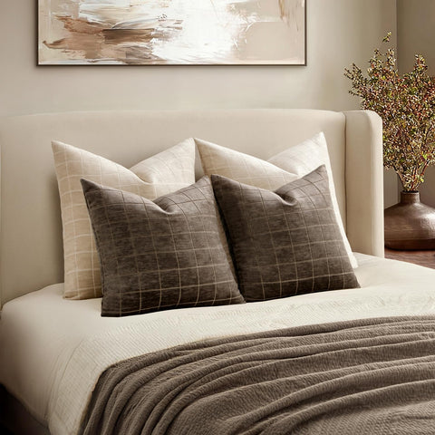 Cojín estilo rústico bohemio con funda MIULEE para salón.