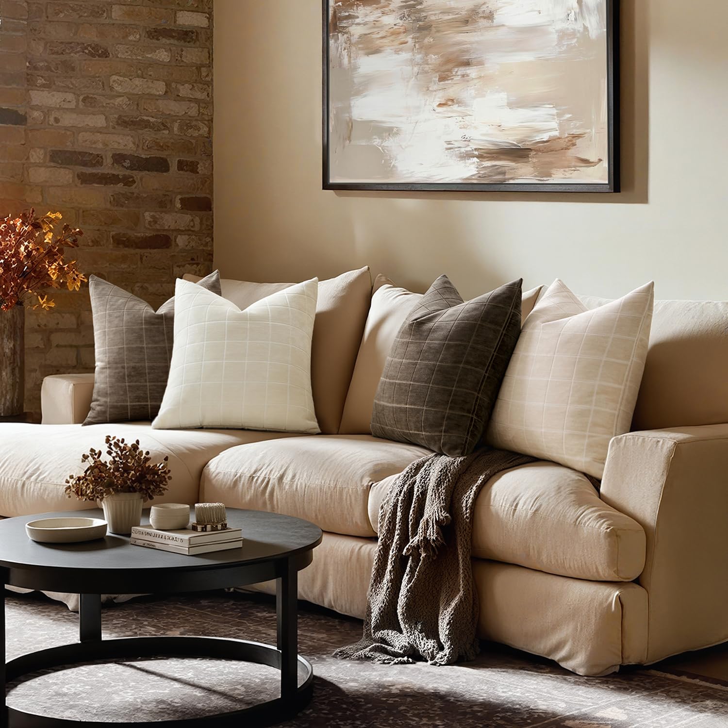 Conjunto de fundas MIULEE para sala y dormitorio, uso versátil.