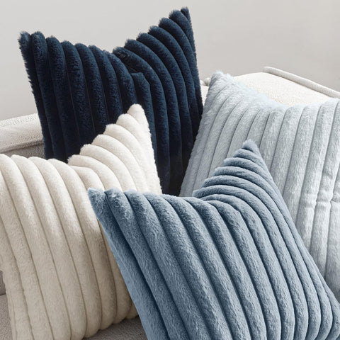 Cojín MIULEE 18x18, funda con cierre práctico para lavado fácil.