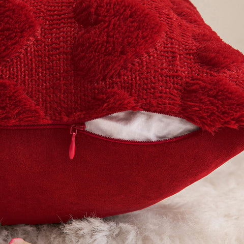 MIULEE funda-cojin diseño corazón romántico, decoración festiva para habitación