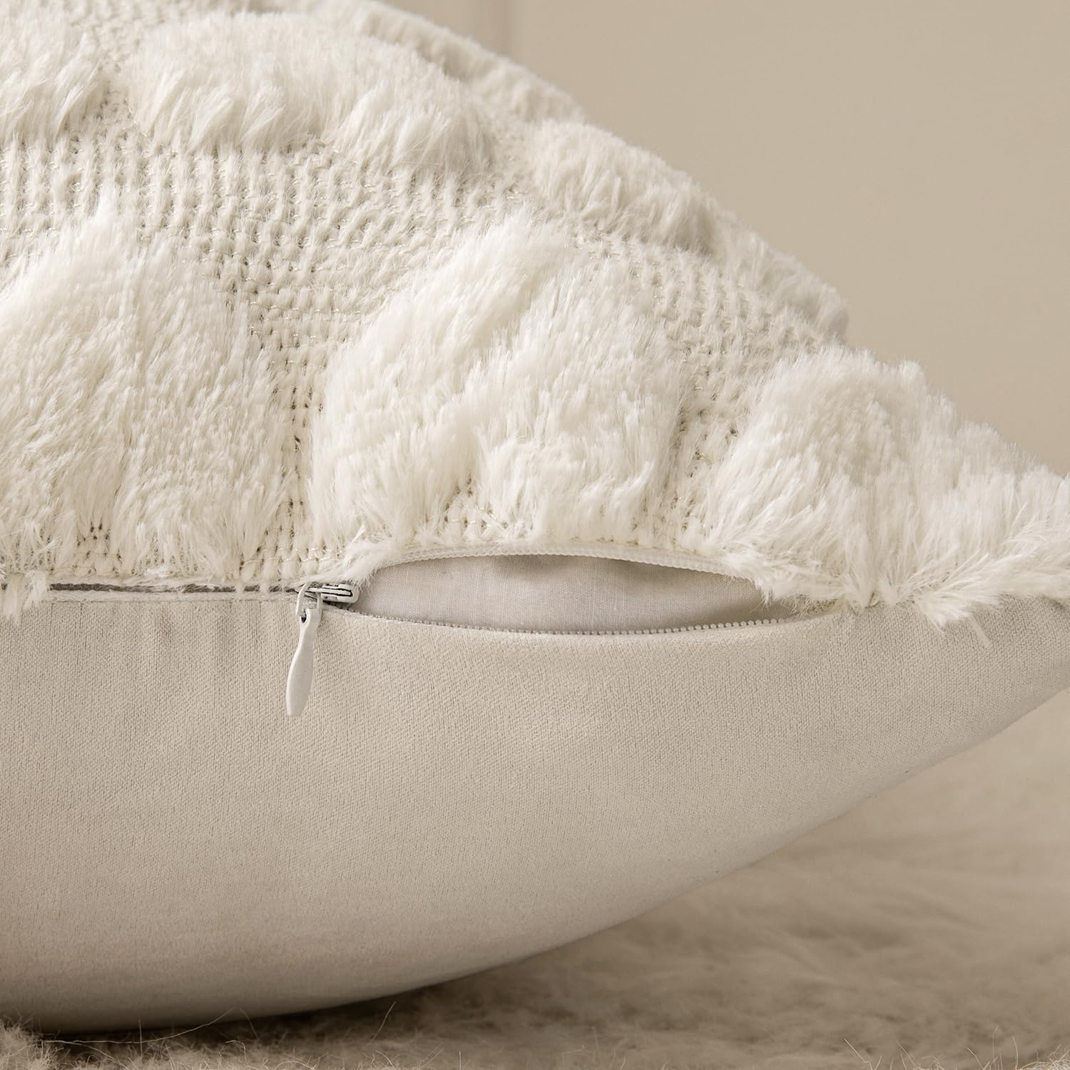 MIULEE funda cojín felpa suave para sofá y dormitorio.