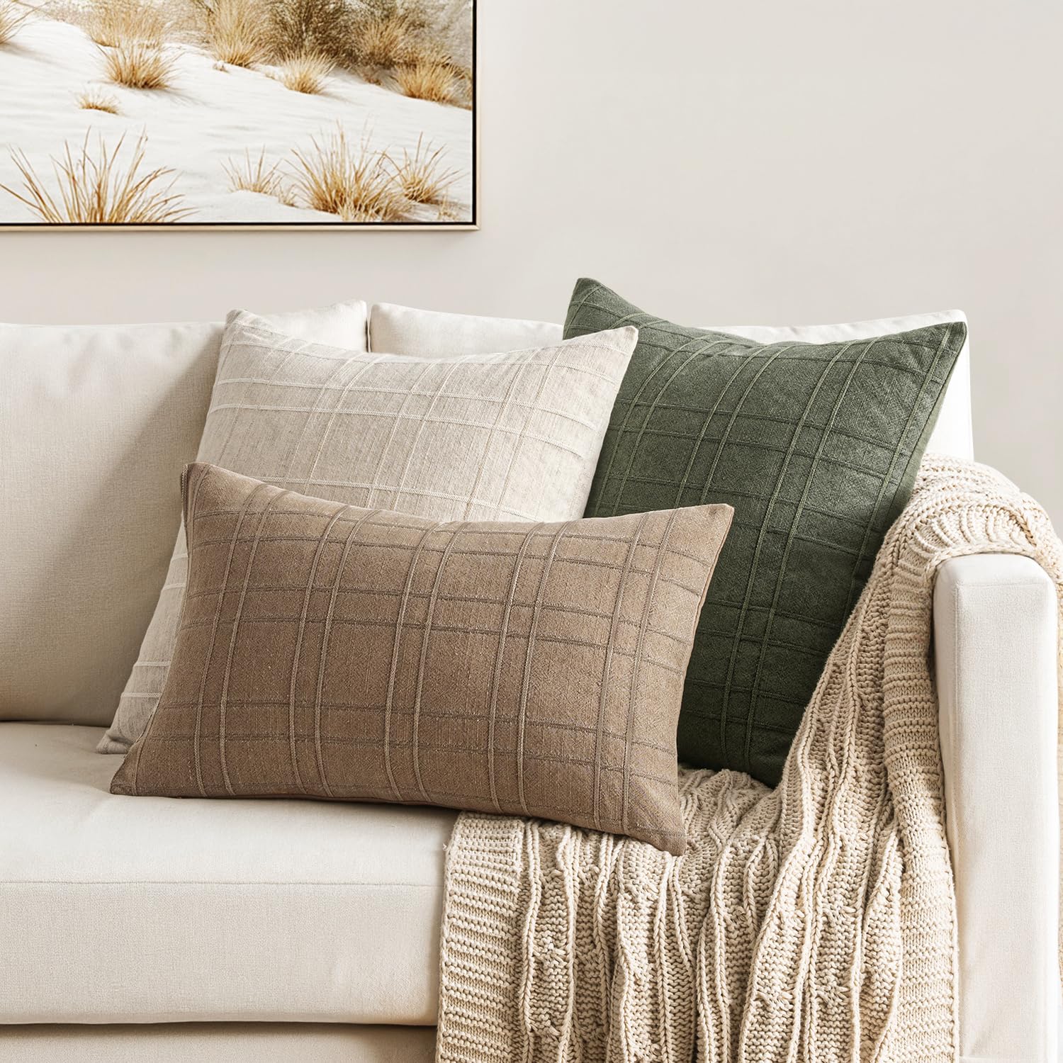 MIULEE funda para cojín en sala, ideal para realzar el ambiente.