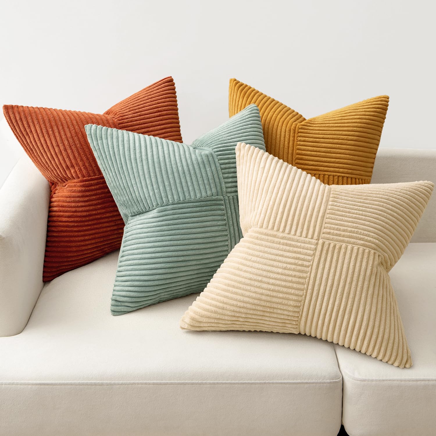 Pack MIULEE de 4 fundas 18x18 para cambios rápidos