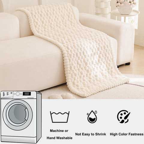 Mivnue cobertor-sofa-lavable-maquina: lavado sencillo mantiene colores vivos.