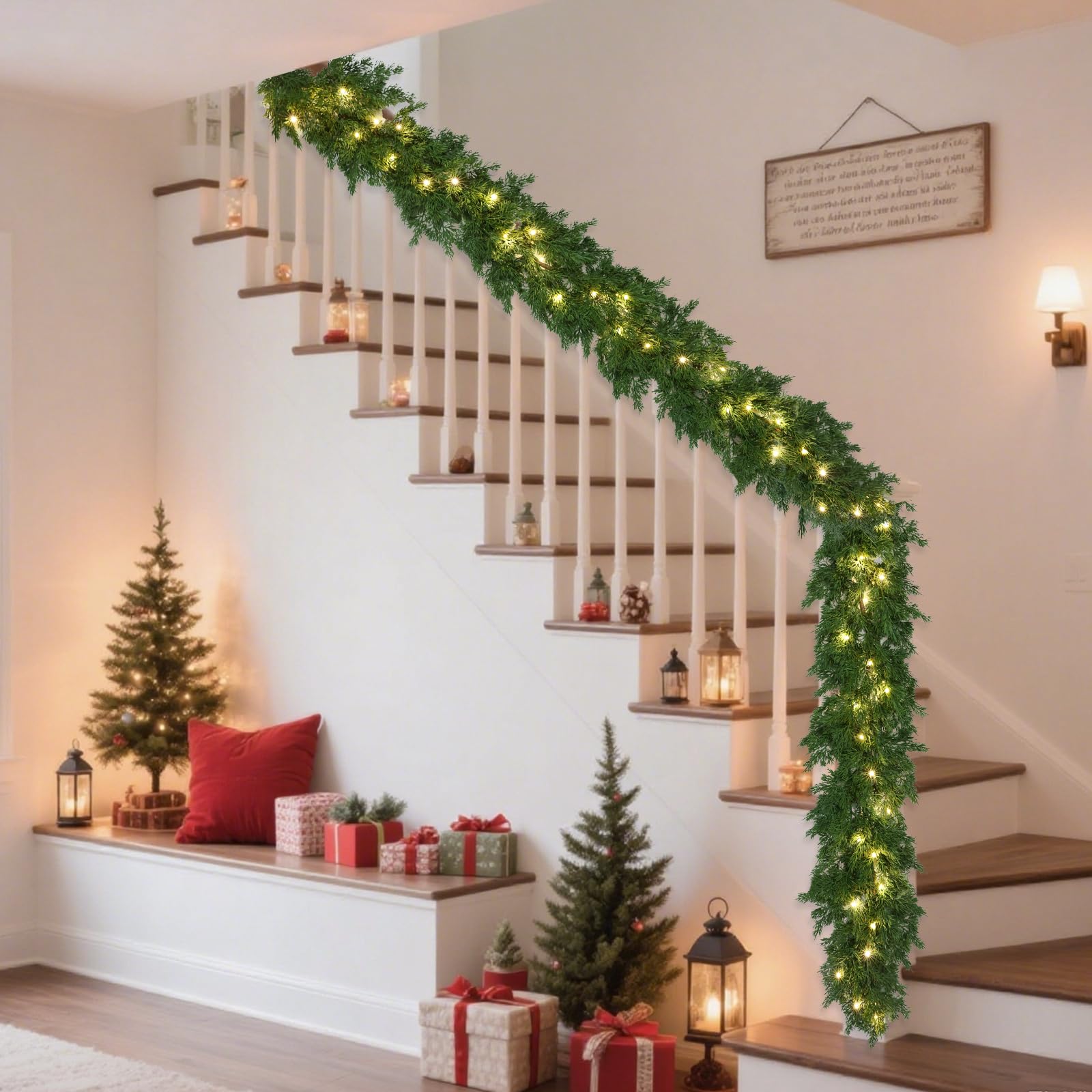 La guirnalda MSMUH mantiene su aspecto real año tras año gracias a materiales de alta calidad.