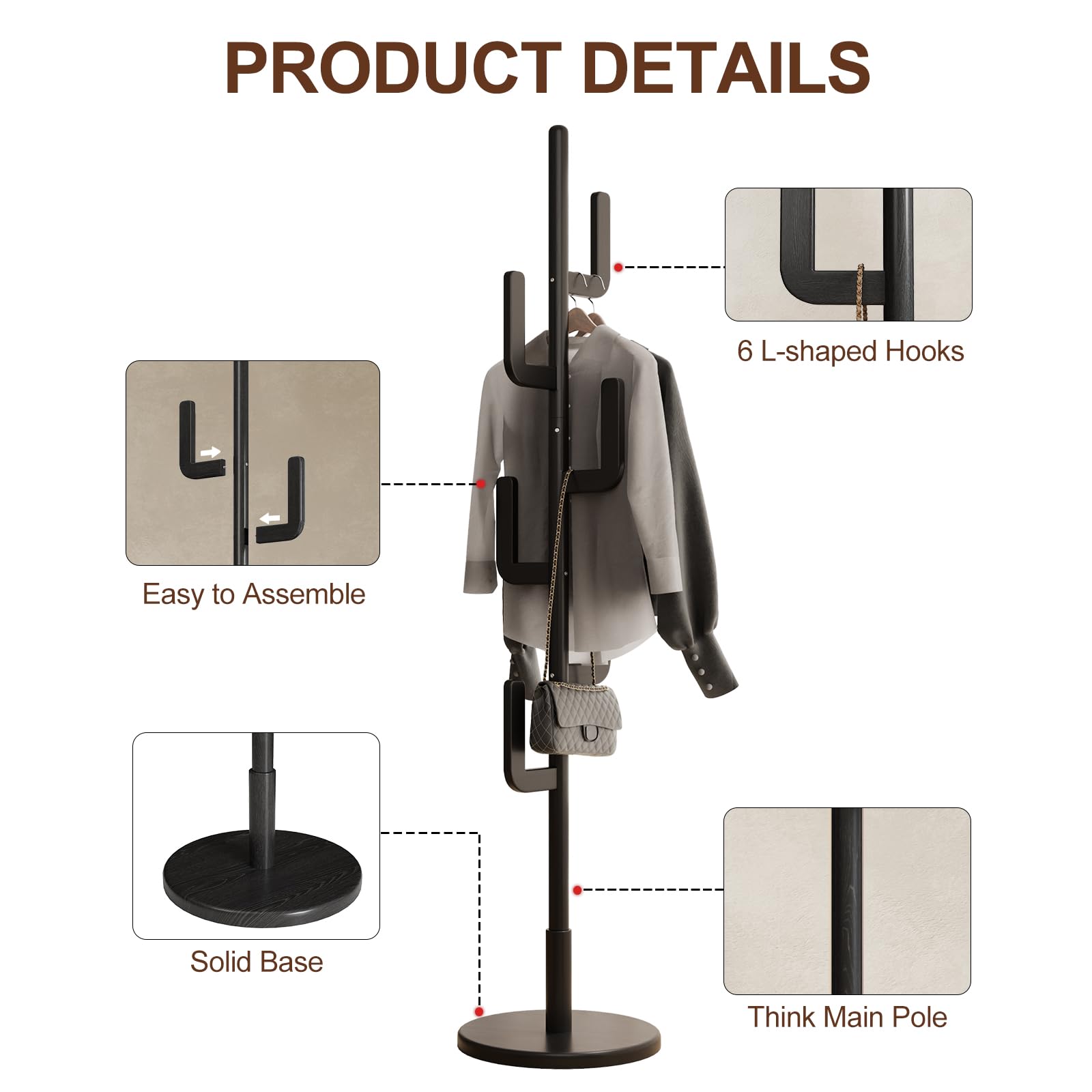 Muwele Perchero Cactus Montaje Rápido: listo en minutos.