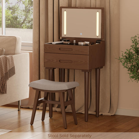 Muwuele acabado nogal aporta calidez y durabilidad al dormitorio