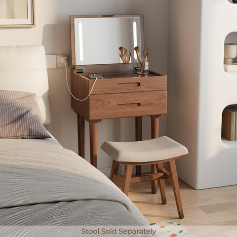 Muwuele espejo abatible con tapa plegable para superficie lisa