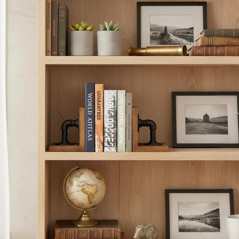 MyGift endos-libros con base amplia y pies de goma antideslizantes.