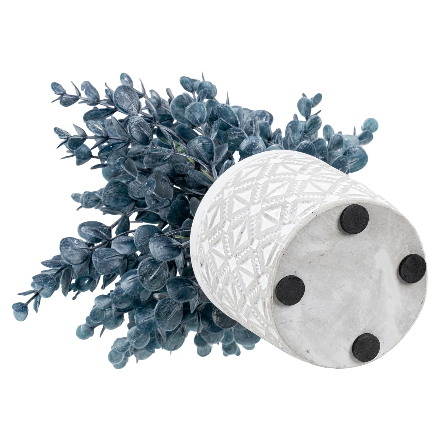 MyGift eucalipto artificial realza vitrinas y mesas con toque contemporáneo.