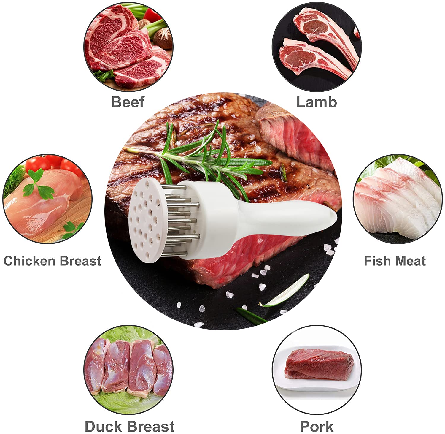 Set Nescope de dos ablandadores para carne y aves.