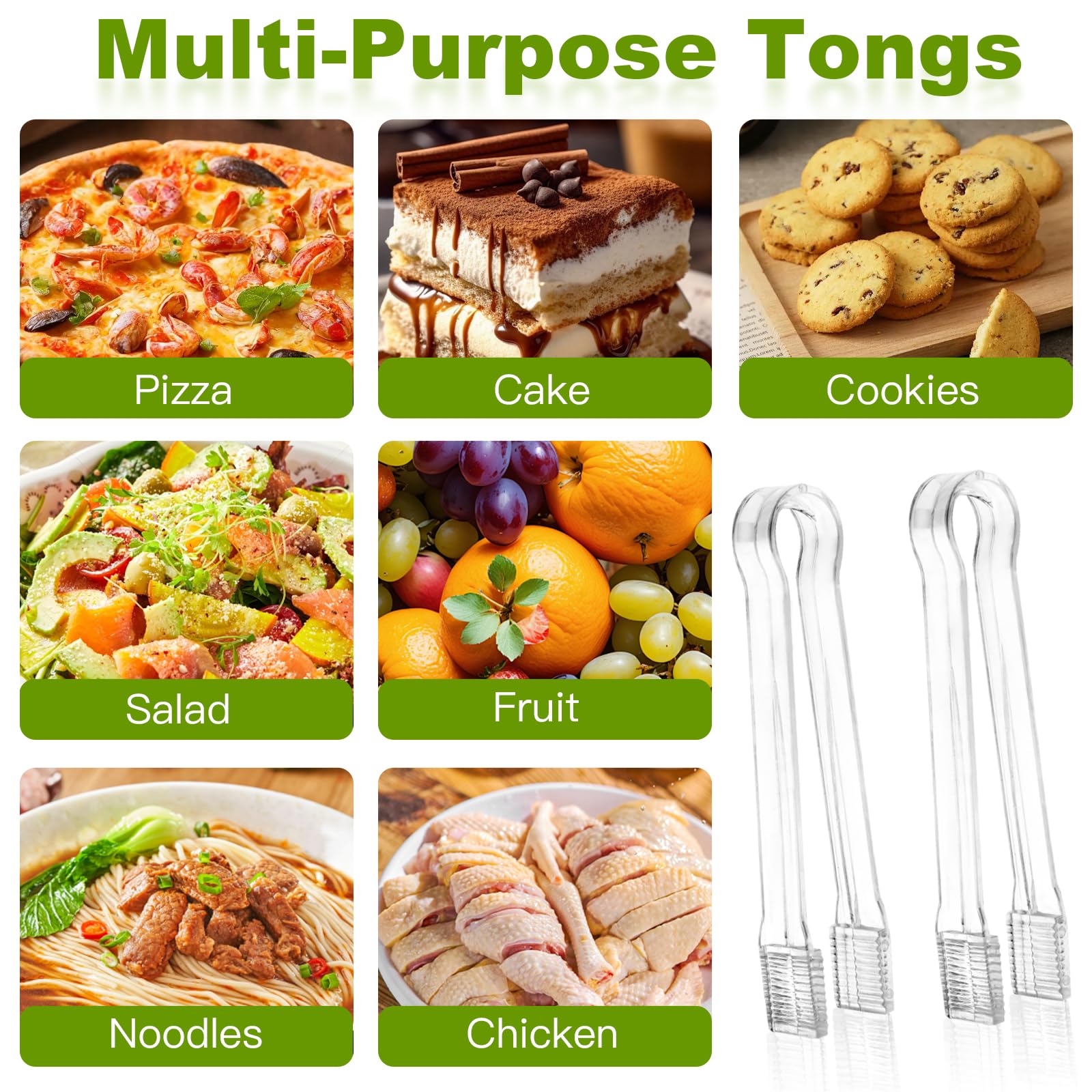 Pinzas Ninsula para catering y buffets, desechables y fáciles de usar.