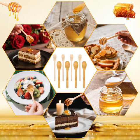 Uso en desayunos o bodas: regalo Ninsula de palitos de miel.