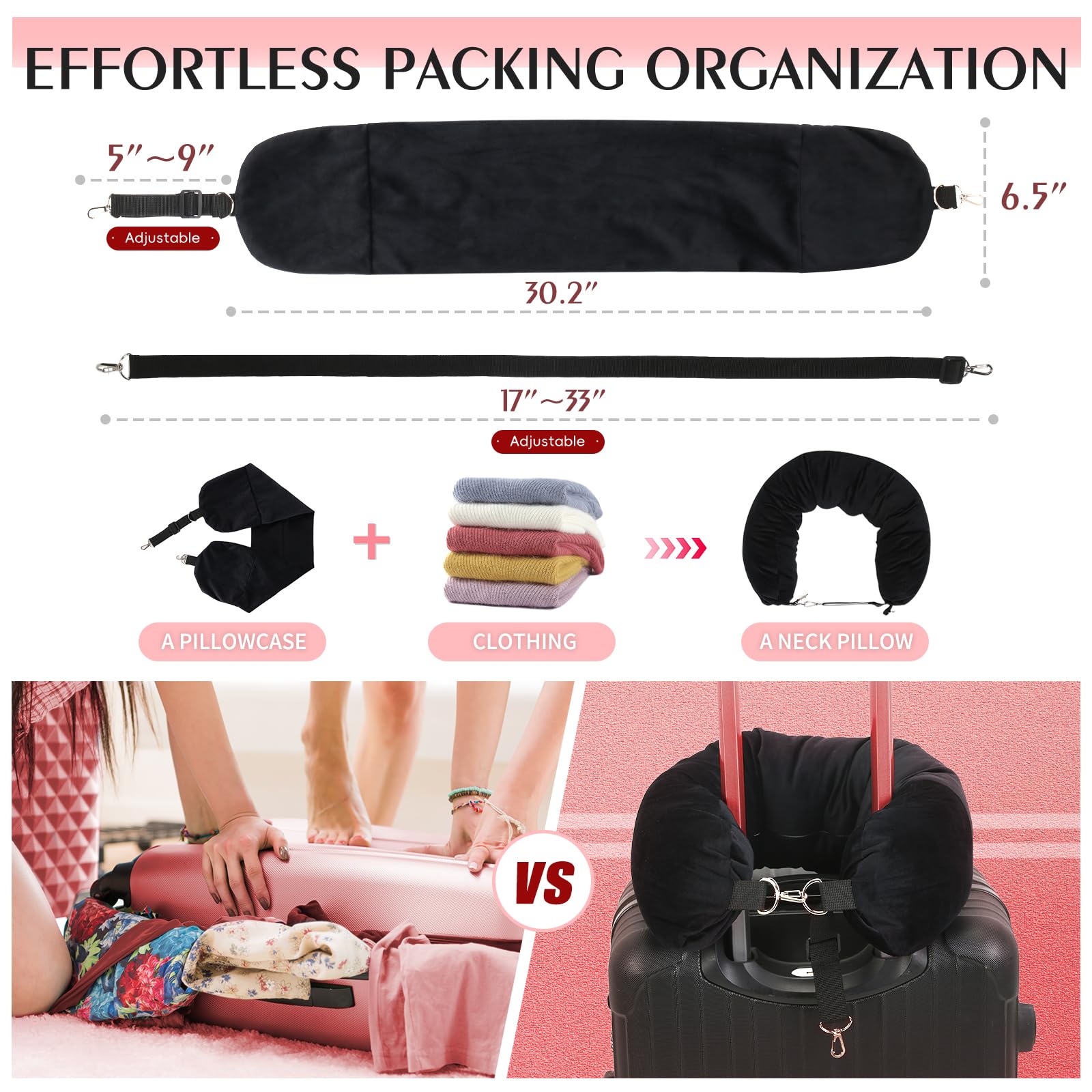 Almohada NK HealthCare de terciopelo negro, tacto suave y lujoso