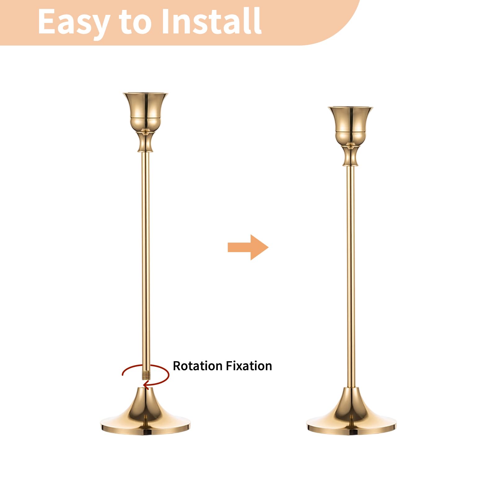 Ambiente romántico con candelabros NUPTIO para bodas y celebraciones