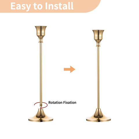 Ambiente romántico con candelabros NUPTIO para bodas y celebraciones