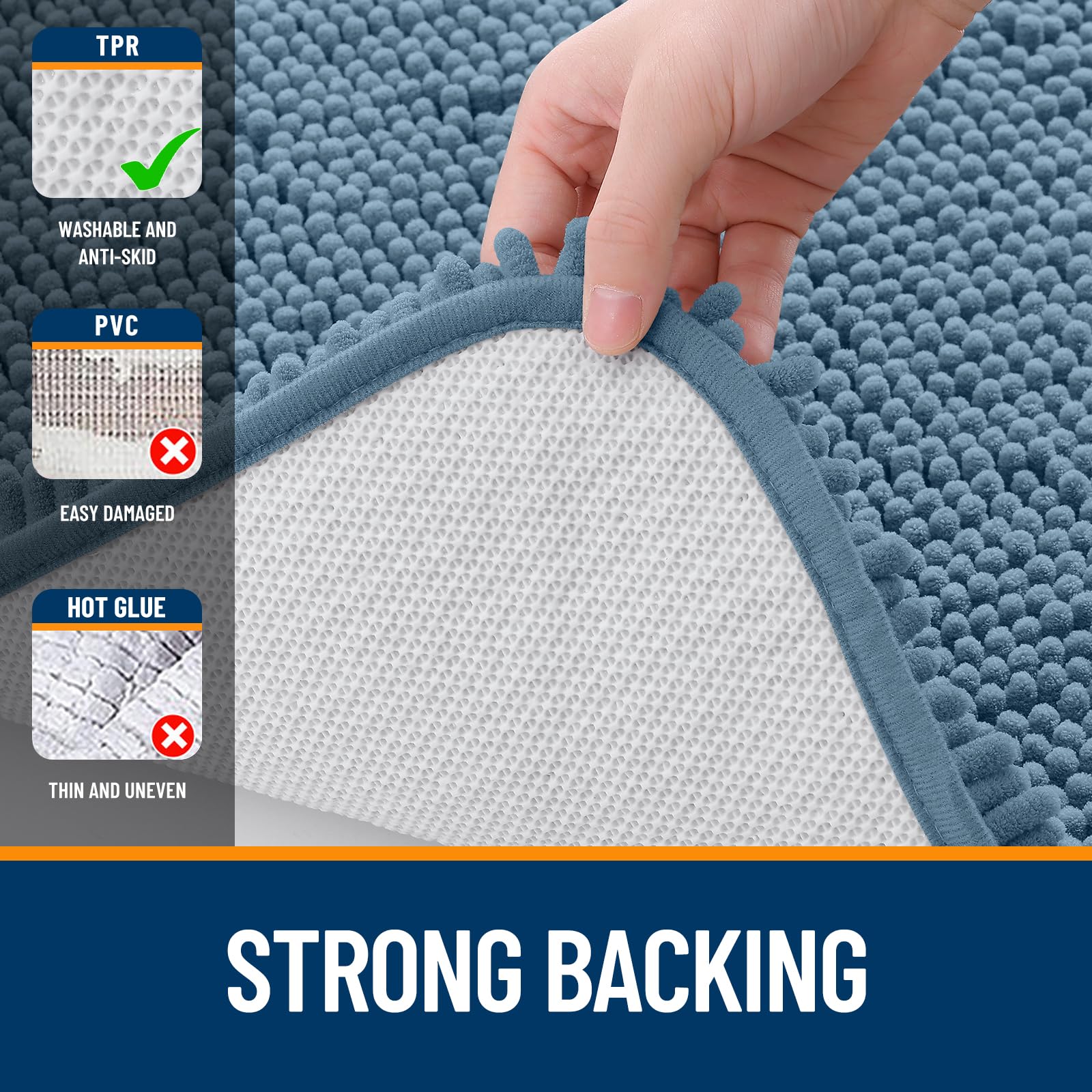 OLANLY color suave y acabado de chenille para mayor confort