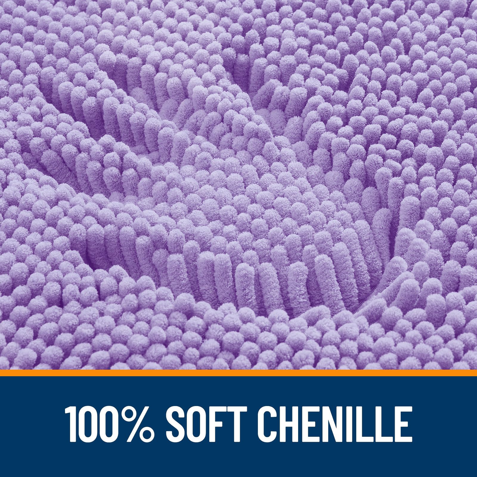 OLANLY alfombra baño lavanda secado rapido, lista para usar tras la ducha.