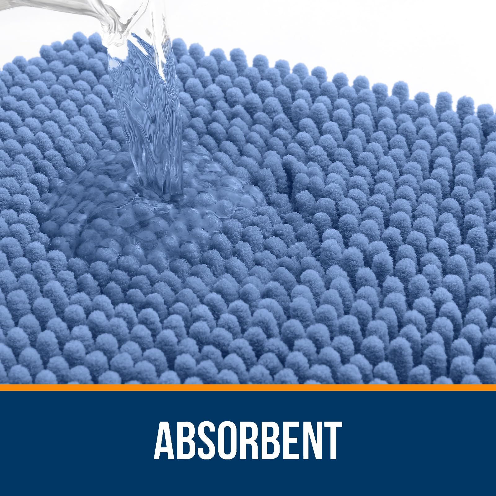 OLANLY alfombra versátil para ducha, lavabo y vestíbulo con confort diario