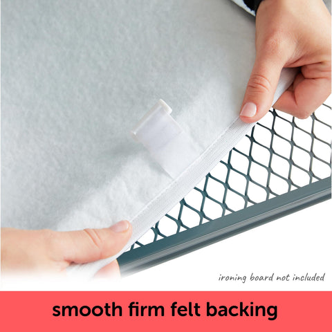 Algodón 100% Oliso ofrece superficie duradera para planchar diario