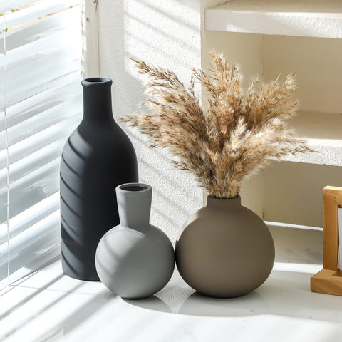 OOIT jarrones cerámicos con recubrimiento impermeable para agua