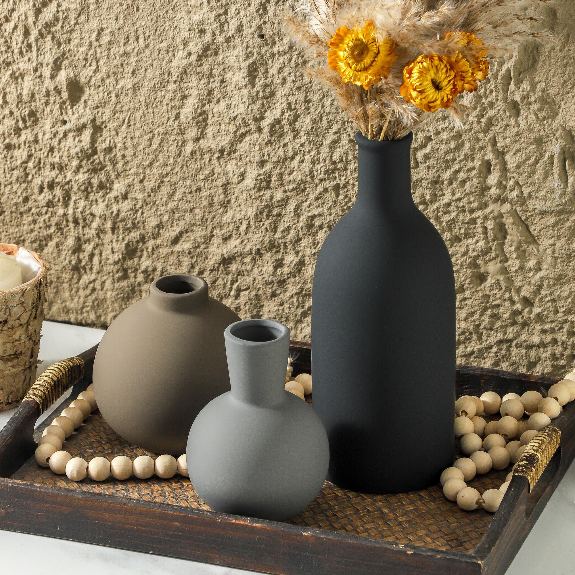 OOIT decoración de hogar: jarrones de tamaño variado